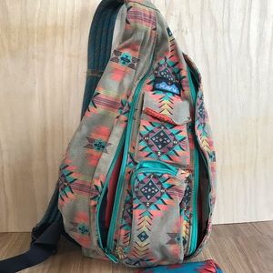 Kavu aztec southwestern backpack purse rope bag